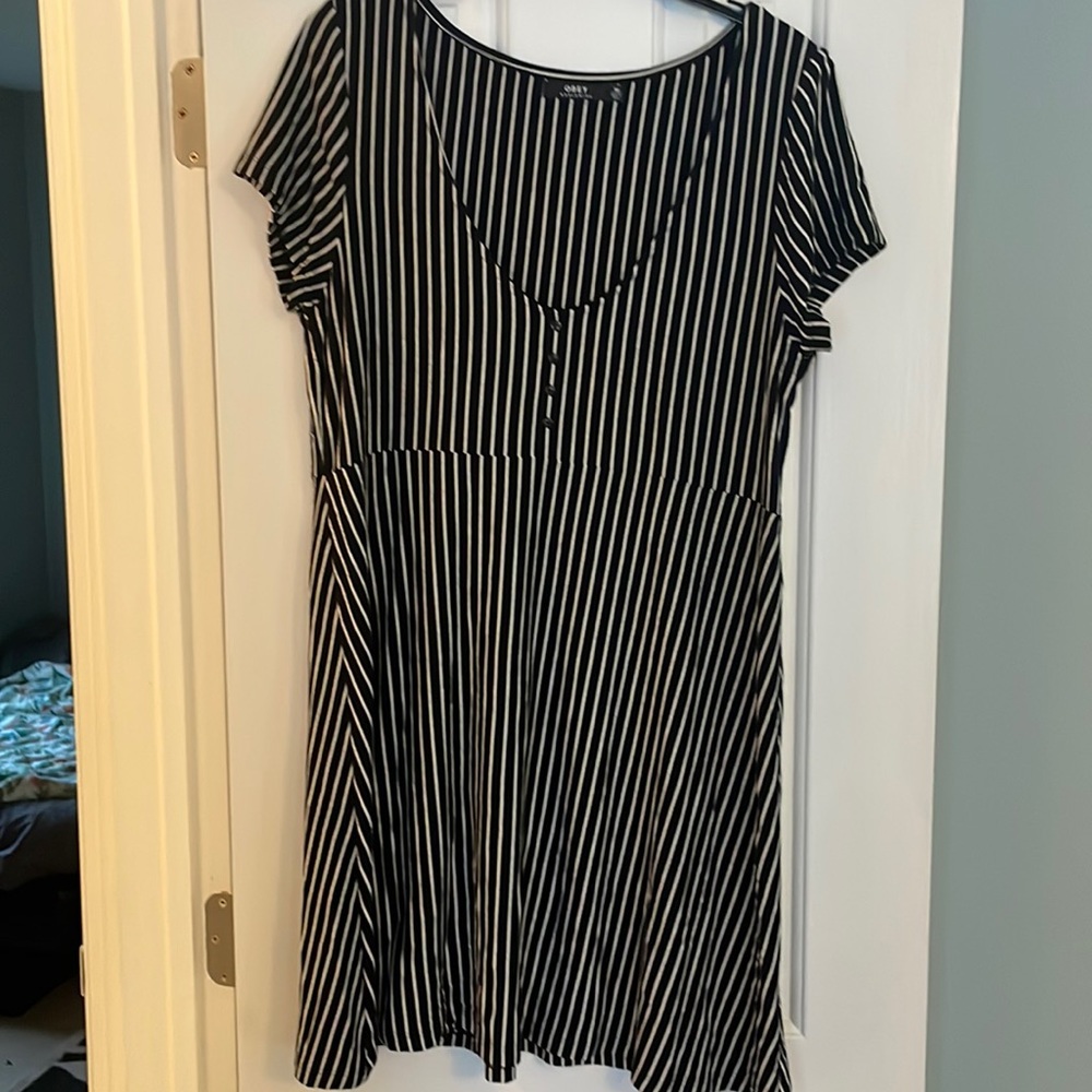 Obey Striped Dress size M